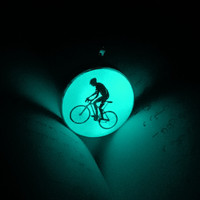 گردنبند شبتاب دوچرخه و دوچرخه سوار استیل رنگ ثابت مردانه و زنانه